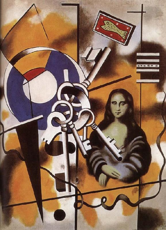 Mona Lisa and key, Fernard Leger